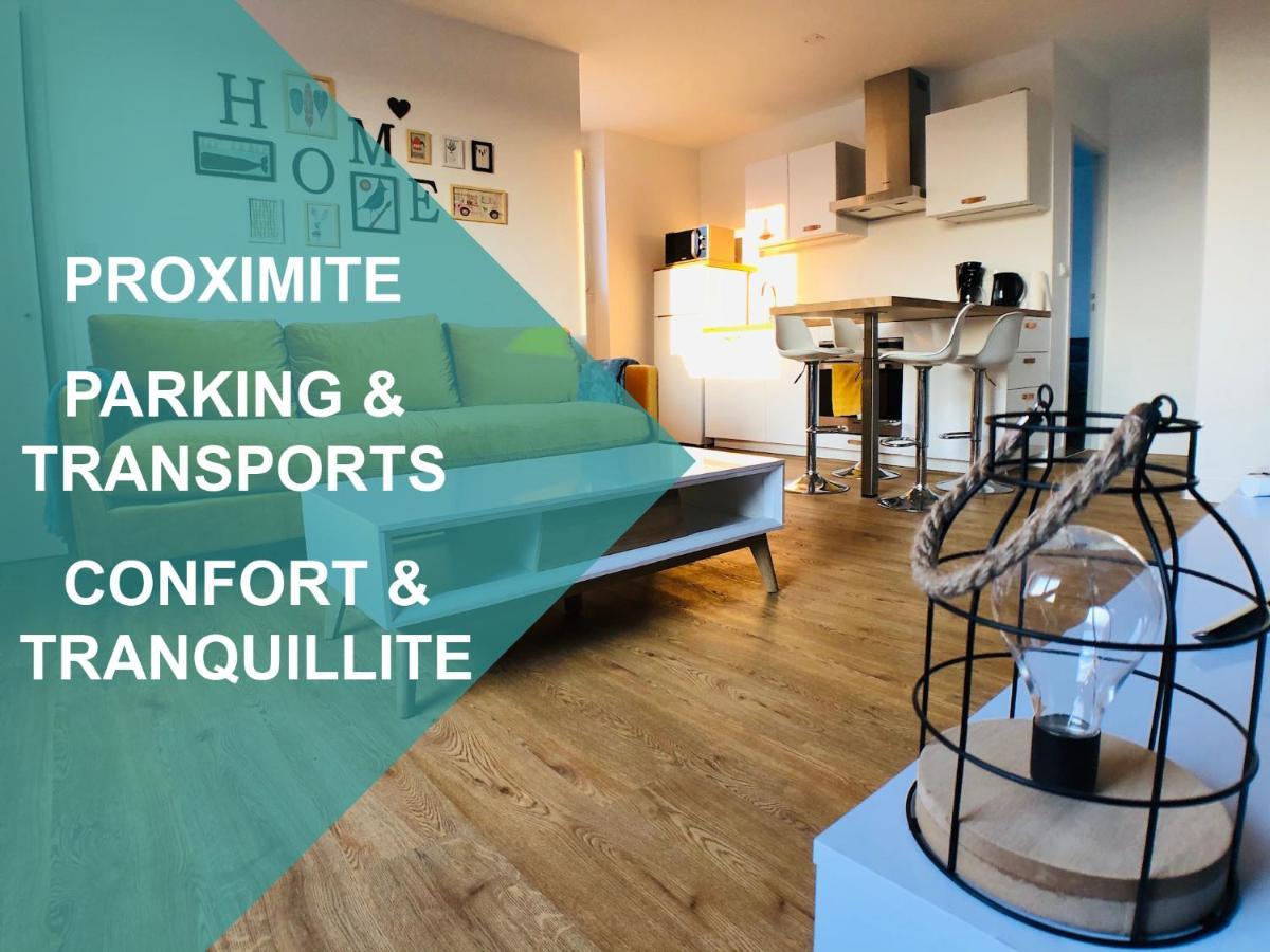 Charmant Appartement 1-4 Personnes, Proche Centre Avec Parking 낭트 외부 사진